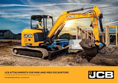 jcb mini excavator attachments